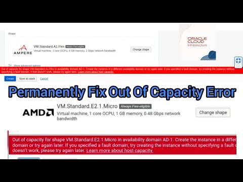 Permanently Fix Out Of Capacity Error In Oracle Cloud