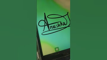 ANUSHKA name signature on procreate comment your names #procreate #calligraphy #art #art