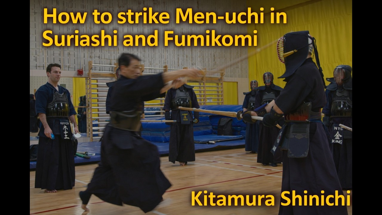 面打 men-uchi KIPPON - How to strike Men-uchi using Suriashi and Fumikomi - YouTube