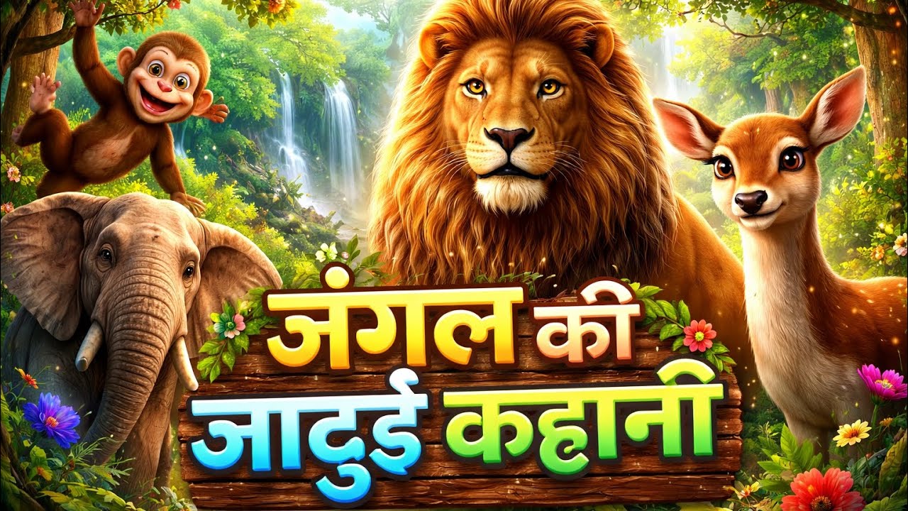 🌿 “جنگل کی جادوئی کہانی | خوبصورت جانوروں کی دل چھو لینے والی داستان” 🦁🐘🦌