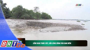 Cấm khai thác cát, sỏi lòng sông vào ban đêm