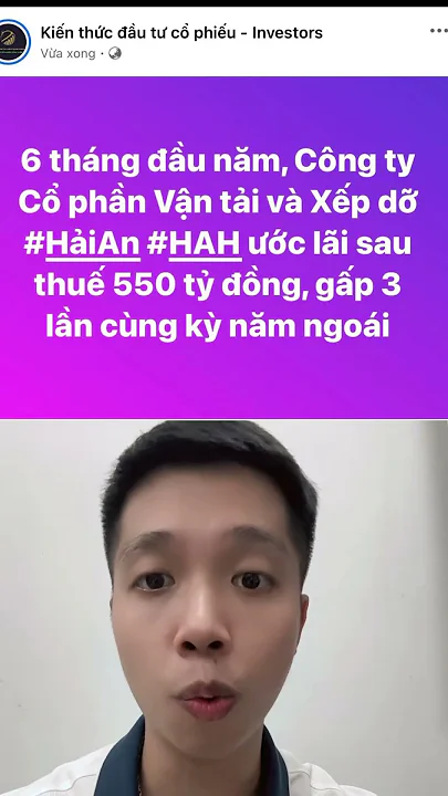 #HAH xếp dỡ Hải An sắp chốt cổ tức khủng #investwith #anhtuantran #chungkhoan #cophieu #tintuc