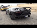 Lamborghini aventador svj with armytrix exhaust  redline revs flames  accelerations