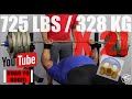 NEW PR! || 725LBS / 328.8KG X2 RAW BENCH PRESS!! || ROAD TO 800LB BENCH! || JULIUS MADDOX