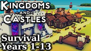 AI Kingdoms, Highest Difficulty, 250 Years! | Kingdoms and Castles | Survival Mode - EP01