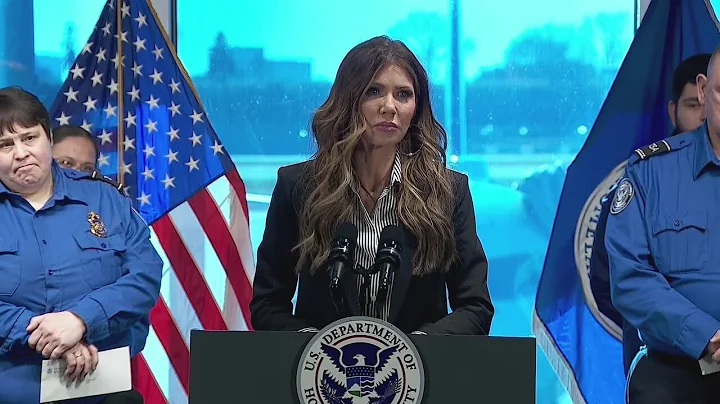 Homeland Security Secretary Kristi Noem news conference in Minneapolis