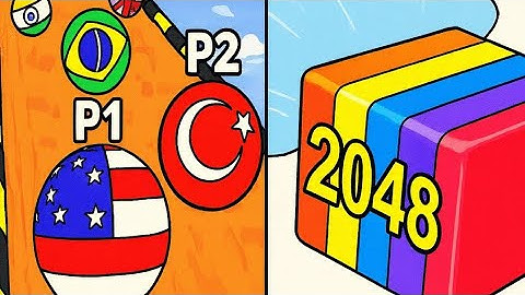 Jelly Run2048🆚Marble Run3D-Country Balls-I Found All Max Level Up Top Epic Best ASMR Gameplay #ios 