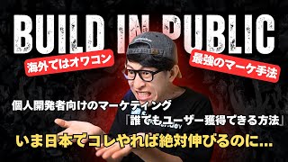 [Overseas Marketing Methods] Build in Public for Personal Development is Too Dangerous