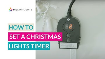Christmas Lighting Tips I How to set a Christmas lights timer