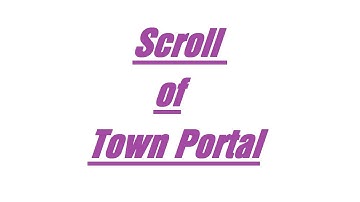 "Scroll Of Town Portal". Tricks with Items