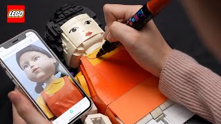 SQUID GAME Робот из Лего | Зеленый свет, красный свет | Netflix