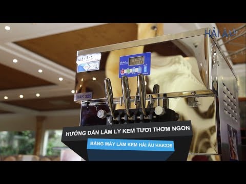 Hướng Dẫn Làm Kem Tươi với Máy Làm Kem Hải Âu HAK 325