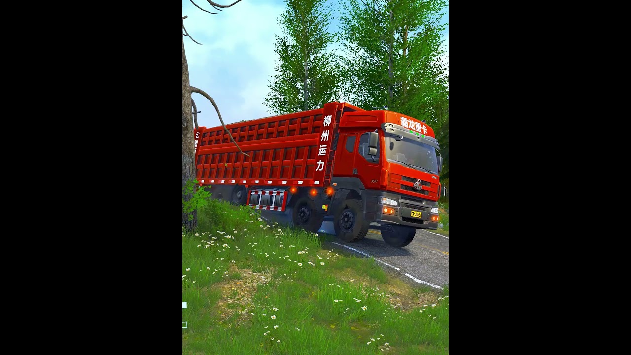 Spintires：MudRunner Truck driving through floodwaters Truck Gameplay ep166