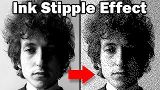 Photoshop Tutorial: Super-Quick Way to Create a Stipple Portrait!