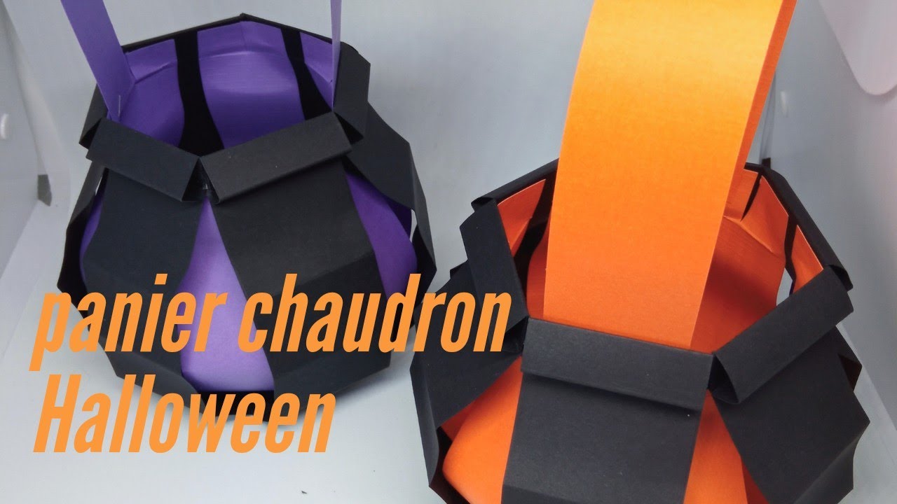 Tuto panier chaudron Halloween