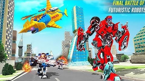 Robot Shark Attack: Transform Robot Shark Games-Part -1/