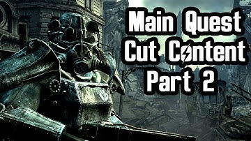 Fallout 3 Main Quest Cut Content - Addendum
