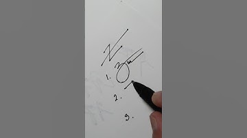 How to learn your signature letter Z?♥️