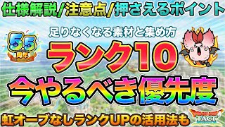 【ドラクエタクト】ランク10開放やるべきこと | 解説/注意点/素材集め効率など【5.5周年】