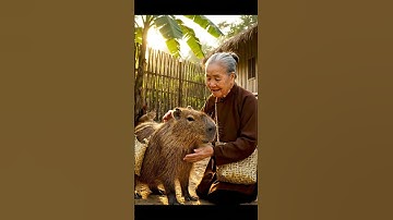 Capybara Tặng Hoa Cho Bà – Khoảnh Khắc Khiến Ai Cũng Mỉm Cười 💐❤️ #capybaravietnam #capybara