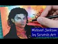【スクラッチアート】マイケル・ジャクソンを削る！ | Scratch art Drawing Michael Jackson