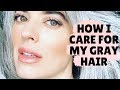 HOW I CARE FOR MY GRAY HAIR | Nikol Johnson
