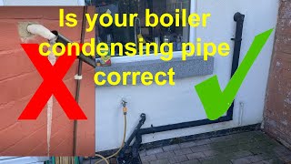 Protect your boiler from breakdown over winter  make sure the condensate pipe is installed correctly