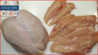 Como Desossar Peito De Frango Em Segundos File De Frango Igual A Um Profissional Com Perca Zero