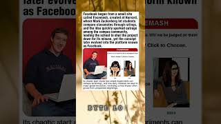 Facebook started from a controversial student project called Facemash