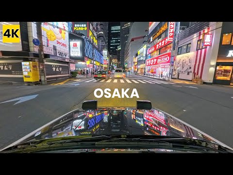 ［AE86 4K ASMR］OSAKA Night Drive【SPRINTER TRUENO】