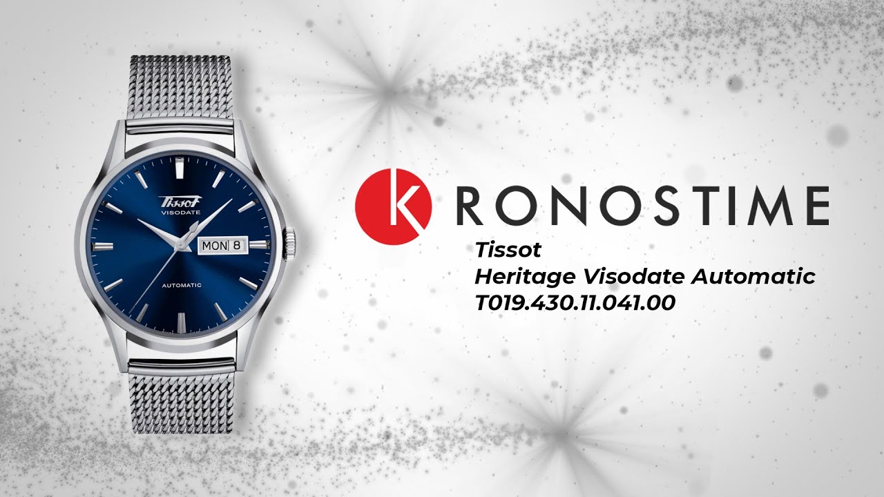 Обзор часов Tissot Heritage Visodate Automatic T019.430.11.041.00 (T0194301104100)- KronosTime.RU
