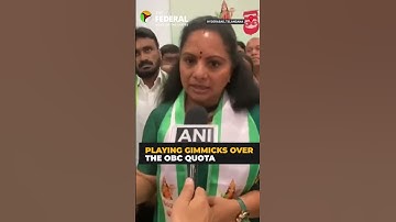 K. Kavitha slams Congress & BJP over OBC reservation | #shorts