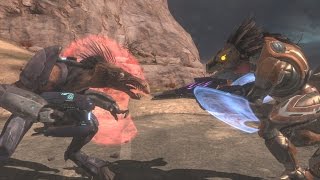 Halo Reach AI Battle - Jackals vs Skirmishers
