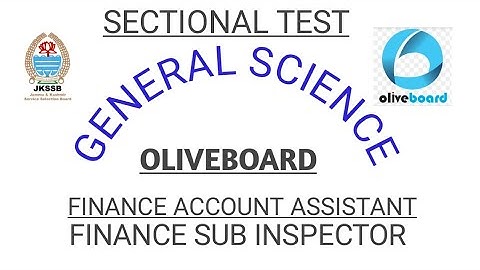 Oliveboard Sectional Mock Test 02| General Science| Finance Account Assistant|All Jkssb Exams 👍