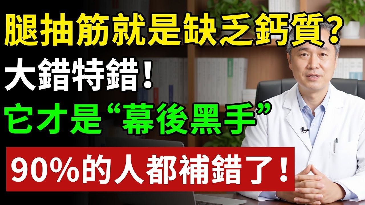 中老年人腿抽筋，別盲目補鈣！這才是真正原因！#健康#健康飲食 #養老生活 #老年健康 #樂齡健康#便秘
