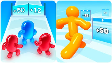 4k Gameplay Tall man Run Vs Join Blob Run 3D