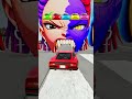Big vs Small Cars vs Rumi Demon, Pocoyo & Mira Demon 😈 BeamNG Drive