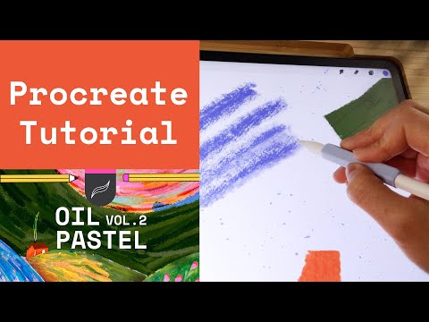 Oil Pastel Procreate Brushes 31x, a Brush Add-On by Esther Nariyoshi (Thumbnail 12 of 12)