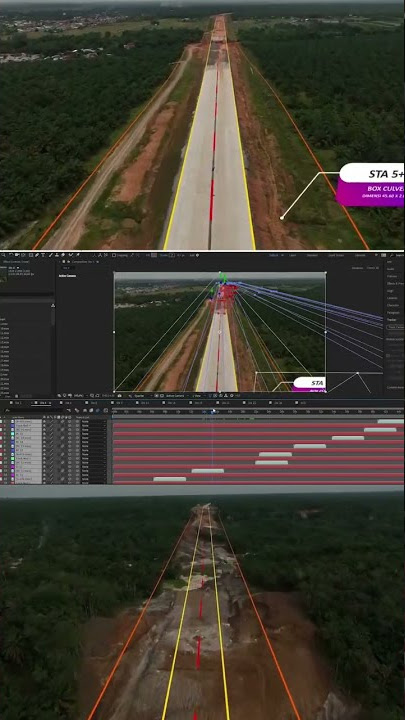 Editing video Garis ROW Jalan Tol Proyek Tebing Tinggi Seksi 3 2022 #adobeaftereffects #djimavic3