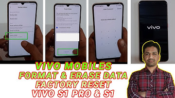 Vivo Mobile Format Factory Reset and Wipe Data Reset VIVO S1 Pro