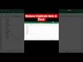 😱 Remove Duplicate Value in Excel | Excel Magic ✨