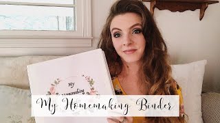 ORGANIZED HOMEMAKING | MY HOMEMAKING BINDER | HOW TO MAKE A HOUSEHOLD ORGANIZER