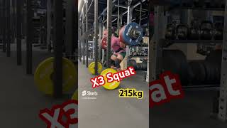 Squat training : 3x215 @74bw #forceathletique #powerlifting #musculation #squat