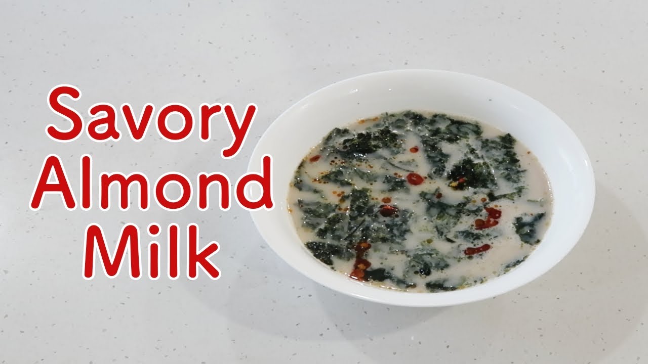 Savoury Almond Milk Great For Breakfast Or If You Want An Instant Hot