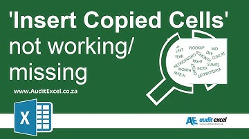 Insert copied cells not working (missing)