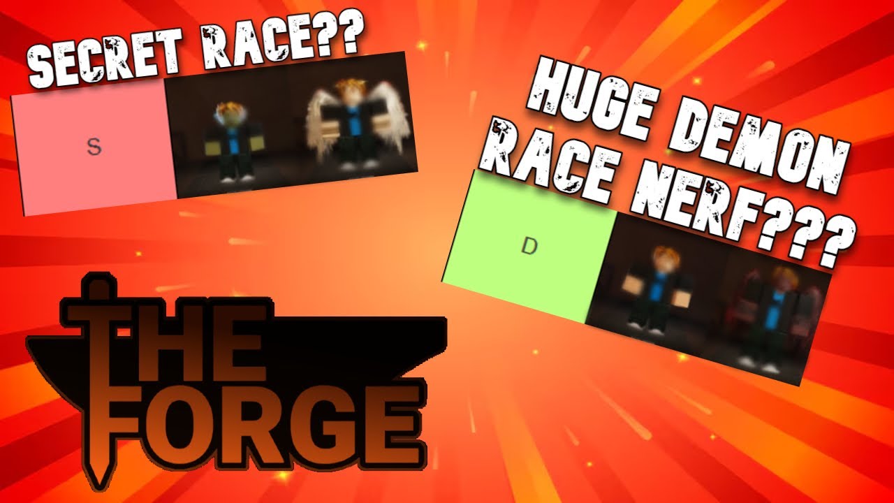 THIS IS THE BEST RACE TIERLIST IN THE FORGE ROBLOX!! - YouTube