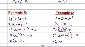 Core Maths: Completing the square
