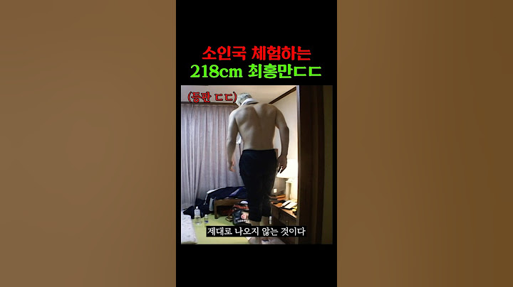소인국 체험하는 218cm 최홍만 ㄷㄷ (2004)