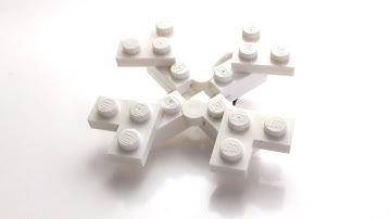 How to Build a LEGO Snowflake from ONLY 10 Bricks! - Tutorial