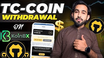 TC Coin Withdrawal on KoinBx Crypto Exchange - TT coin Network Earning Withdraw